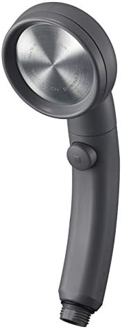 SANEI シャワーヘッド レイニームーヴ 手元ストップ 節水率50% 角度調節 極細水流 勢いアップ グレー PS383-82XA-HA20