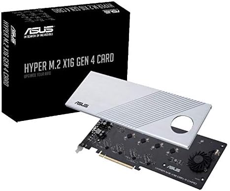 ASUS 最大4台 PCIE 4.0 M.2ドライブ を サポート する 拡張カード HYPER M.2 X16 GEN 4 Card