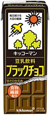 キッコーマン 豆乳飲料 ブラックチョコ 200ml ×18本