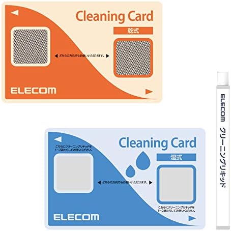 エレコム ICクリーニングカード カード クリーナー 接点式クリーナー 除電 クリーニングリキッド クリーニングクロスセット( ETC/B-CASカード/ICカード/クレジットカード決済端末機 対応 ) 乾式+湿式 CK-CR3
