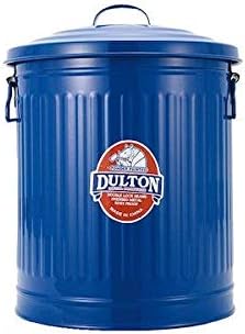ダルトン(Dulton) ガベージカンLサイズ 24L ブルー ゴミを入れる物こそ綺麗だと思う物を使いたい ふた付きゴミ箱 ブリキ缶 高さ440mm 直径330mm 100-106-BLL