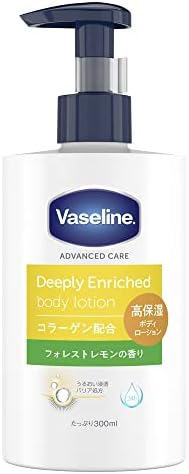 Vaseline(ヴァセリン) ディープリーエンリッチド ボディローション リキッド フォレストレモンの香り 高保湿ボディミルク 300ミリリットル (x 1)