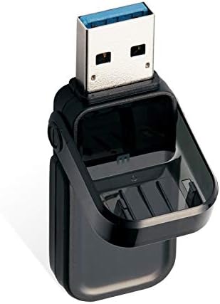エレコム USBメモリ 128GB USB3.0 3.1 (Gen1) なくさないキャップ ブラック MF-FCU3128GBK