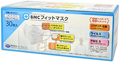 BMC フィットマスク レギュラーサイズ 白色 30枚入