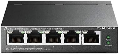 TP-Link スイッチングハブ 5ポート PoE+ (4ポートPoE+、各30Wまで) 合計40W対応 TL-SG1005LP