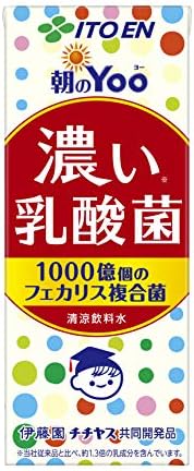 伊藤園 朝のYoo 濃い乳酸菌 (紙パック) 200ml ×24本