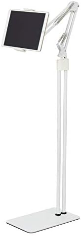 エレコム タブレット用スタンド Zアーム型床置スタンド 5~12.9インチ対応 ホワイト TB-DSZARMFWH