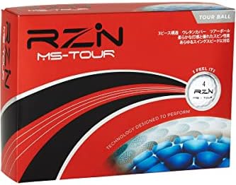 RZN Golf ゴルフボール 3ピース MS-TOUR 1ダース(12個入り) レジンゴルフ 日本正規流通品