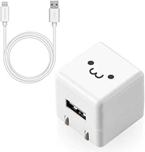 エレコム USB コンセント 充電器 5W Aポート×1 Lightningケーブル(A-L) 1.0m ( iPhone (iPhone13シリーズ対応) 対応 ) ホワイトフェイス MPA-ACL04WF