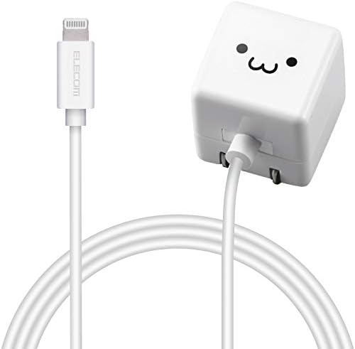 エレコム USB コンセント 充電器 5W Lightningケーブル 1.5m ( iPhone (iPhone13シリーズ対応) 対応 ) ホワイトフェイス MPA-ACL02WF