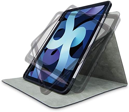 エレコム iPad Air 10.9 第5/4世代 (2022/2020年) ケース 手帳型 360度回転 スリープ対応 Apple Pencil収納 ブラック TB-A20MSA360BK