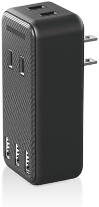 エレコム 電源タップ USBタップ 12W 合計2.4A (USBポート×3 コンセント×2) 直挿し ブラック ECT-03BK
