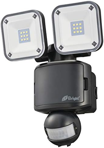 オーム電機 E-Bright LEDセンサーライト 乾電池式 2灯 LS-B285A19-K 06-4239 OHM 昼光色