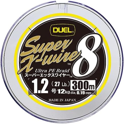 DUEL (デュエル) PEライン 釣り糸 スーパーエックスワイヤー8 ( ライン 釣りライン 釣具 高強度 高感度 ) 0.6号~4.0号 5色/イエローマーキング