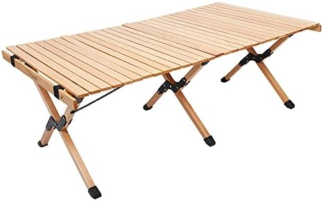 S'more(スモア) Woodi Roll Table キャンプ テーブル ウッドロールテーブル 木製 アウトドア テーブル 折りたたみ (122cm)