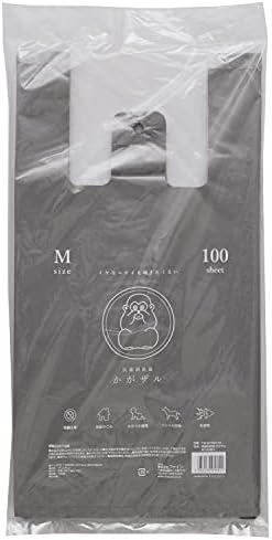 (日本製) ファイン 抗菌 消臭袋 かがザル におわない ゴミ袋 清潔 Mサイズ 100枚 43×22×マチ13cm FIN-973M100