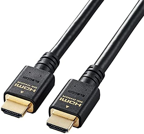 エレコム HDMI 2.1 ケーブル ウルトラハイスピード 5m (Ultra High Speed HDMI Cable認証品) 8K(60Hz) 4K(120Hz) 48Gbps 超高速 ( PS5 / PS4 Nintendo Switch 対応)