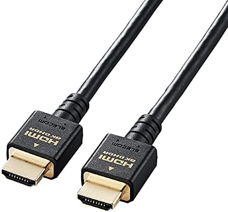 エレコム HDMI 2.1 ケーブル ウルトラハイスピード 3m (Ultra High Speed HDMI Cable認証品) 8K(60Hz) 4K(120Hz) 48Gbps 超高速 ( PS5 / PS4 Nintendo Switch 対応)