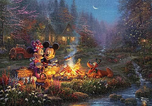 1000ピース ジグソーパズル ディズニー MICKEY AND MINNIE SWEETHEART CAMPFIRE (51×73.5cm)