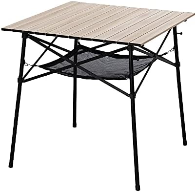 アイリスオーヤマ アウトドアテーブル ロールテーブル ウッドグレイン 幅110 折りたたみ式 テーブル 軽量 コンパクト収納 アウトドア キャンプ 高さ調節可 多機能 ギフト プレゼント