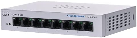 シスコシステムズ (Cisco) スイッチングハブ 8ポート ギガビット 金属筐体 設定不要 静音ファンレス 国内 法人向け 制限付き CBS110-8T-D