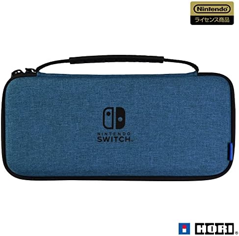 (任天堂ライセンス商品)スリムハードポーチ プラス for Nintendo Switch ブルー(Nintendo Switch 有機ELモデル対応)