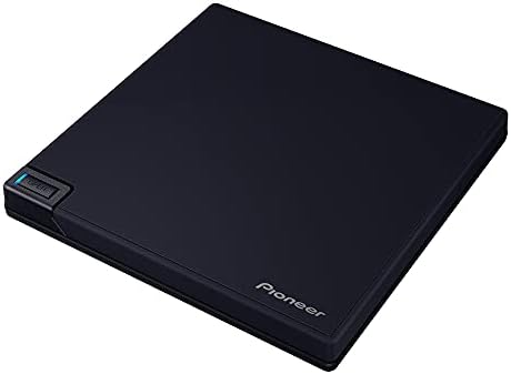 パイオニア(Pioneer) Windows11対応 Ultra HD Blu-ray UHDBD再生対応 (マットブラック) クラムシェルタイプブルーレイドライブ USB3.2接続外付ポータブル (BDR-XD08MB-S)