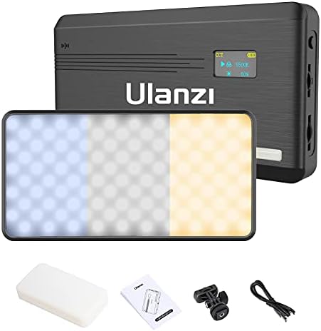 Ulanzi VL200 LEDビデオライト 撮影用 2500K-9000K 無段階調光 撮影照明 Type-C 充電式 小型 軽量 超薄型 持ち運び便利 5000mAh ミニ 商品撮影/ビデオ撮影/YouTube/Tiktok/生放送/自撮り等に適用