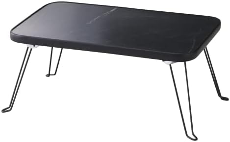 武田コーポレーション (ちゃぶ台・折りたたみ・ローテーブル) ブラック 45×30×18cm 折りたたみテーブル45 大理石柄 T1-D4530BK