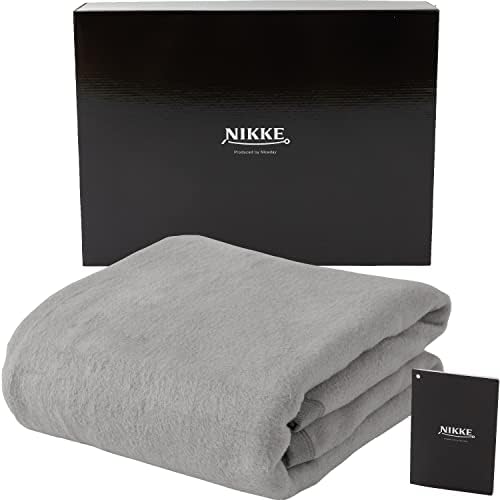 NIKKE×ナイスデイ 毛布 グレー シングル （140×200cm） シルク100%（毛羽部分） 日本製 しっとり なめらか 吸放湿 お肌にやさしい 天然素材 冬 あったか 快適 ムレにくい 56460113