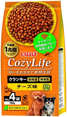 いなば Cozy Life (コージーライフ) クランキー チーズ味 190g×4袋