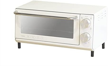 ツインバード 燕三条 トースター オーブントースター 2枚焼きハーフミラーガラス トレー付き サーモスタット搭載 (1年)ホワイト TS-5001LX-W