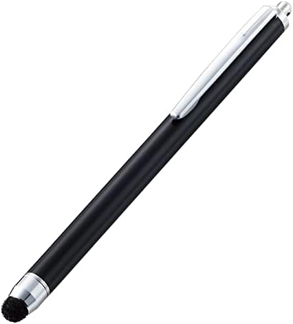 エレコム タッチペン スマホ・タブレット用 抗菌 超感度タイプ ペン先交換可能(別売り P-TIPC01) ブラック P-TPC02ABBK