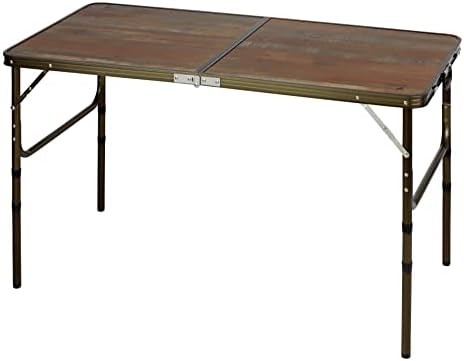 キャプテンスタッグ(CAPTAIN STAG) アウトドアテーブル テーブル フォールディングテーブル (90×45cm(2~4人用)) (120×60(4~6人用)) 高さ4段階調節可能 アルミ製 ビストロ UC-571/UC-572