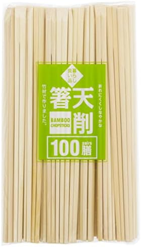 スリーキューブ 割り箸 暮らし良い品 業務用 竹天削箸 袋なし 使い捨て 約24cm 100膳入