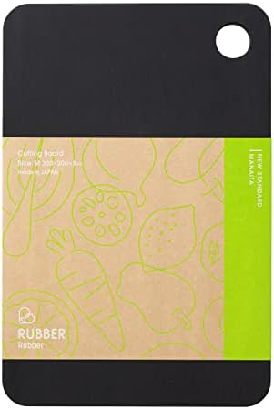 RUBBER Rubber ラバラバ カッティングボード 合成ゴム まな板 ブラック M 日本製 300×200×8mm NBD001