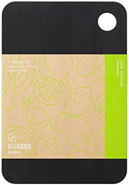 ラバラバ(RUBBER Rubber) RUBBER Rubber ゴムまな板 まな板 黒 S 合成ゴム 小さい 日本製 255×175×8mm NBD002