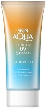 スキンアクア　トーンアップＵＶエッセンスラテベージュ　80g（透明感アップ カラーコントロールUV　日焼け止めSPF50＋　PA＋＋＋＋　化粧下地）