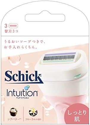 シック Schick イントゥイション しっとり肌 替刃(3コ入)カミソリ 女性