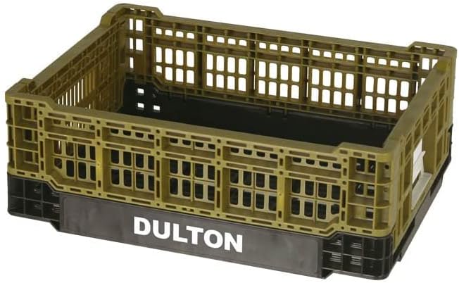 ダルトン(Dulton) フォールディング メッシュ ストレージ 11L オリーブ FOR CAR LIFE 折りたたみ式ストレージ 収納コンテナ 車載 高さ140mm 幅300mm 奥行400mm V21-0346OV