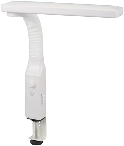 オーム電機 LEDクランプライト 無段階調光 デスクライト デスクランプ クランプ 固定 昼光色 AS-LN94BG-W1 06-3896 OHM ホワイト