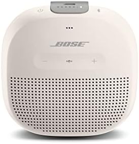 Bose SoundLink Micro Bluetooth speaker ポータブル ワイヤレス スピーカー マイク付 最大6時間 再生 防水・防塵 9.8 cm (W) x 3.5 cm (H) x 9.8 cm (D) 290g ホワイトスモーク