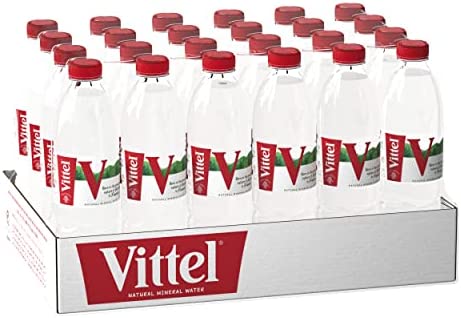 Vittel(ヴィッテル) 硬水 ナチュラルミネラルウォーター ペットボトル 500ml × 24本 (フランス ヴォージュ山脈 カルシウム マグネシウム)