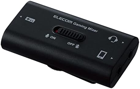 エレコム ゲーム用ボイスチャットミキサー 通話をしながらSwitchの充電が可能なアナログタイプ ( PS5 PS4 NintendoSwitch 対応 ) φ3.5mm ブラック HSAD-GMMA10BK