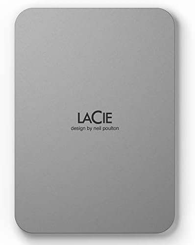 ラシー LaCie 外付けHDD ハードディスク 2TB Mobile Drive Mac/iPad/Windows対応 ムーン・シルバー STLP2000400