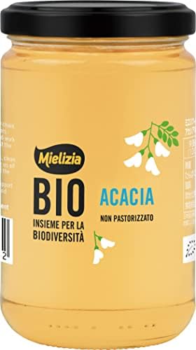 Mielizia(ミエリツィア) アカシア の 有機 ハチミツ (純粋) 400g はちみつ (100% オーガニック 非加熱 bio)(ルーマニア & イタリア 産)