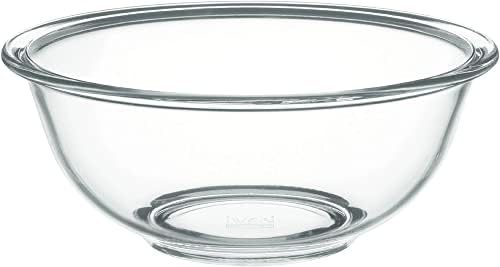 iwaki(イワキ) AGCテクノグラス 耐熱ガラス ボウル 丸型 2.5L 外径25cm 電子レンジ/オーブン/食洗器対応 食材を混ぜやすい広口デザイン 安定しやすい低重心設計 BC-325