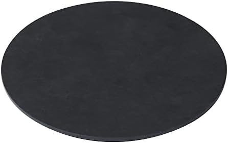 ideaco (イデアコ) ウッドファイバー まな板 丸 ブラック 直径15.6cm usumono cutting board (ウスモノ カッティングボード)