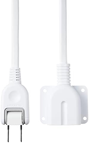 エレコム 電源タップ 延長コード 2.5m ほこり防止シャッター付き ネジ固定タイプ 極性対応 3ピンプラグ接続可能 ホワイト T-X01S-2125WH