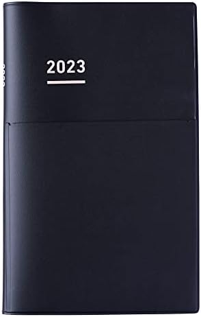 コクヨ ジブン手帳 Biz mini 手帳 2023年 B6 スリム マンスリー&ウィークリー マットブラック ニ-JBM1D-23 2022年 12月始まり